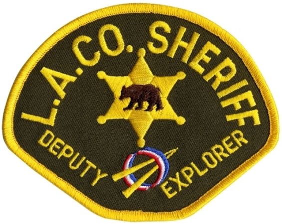 L.A.CO. LOS ANGELES COUNTY SHERIFF DEPUTY EXPLORER SHOULDER PATCH.